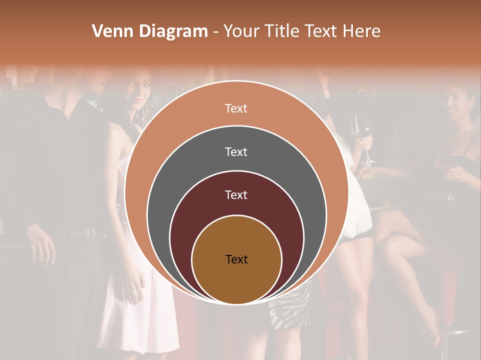 Party Hug Wine PowerPoint Template