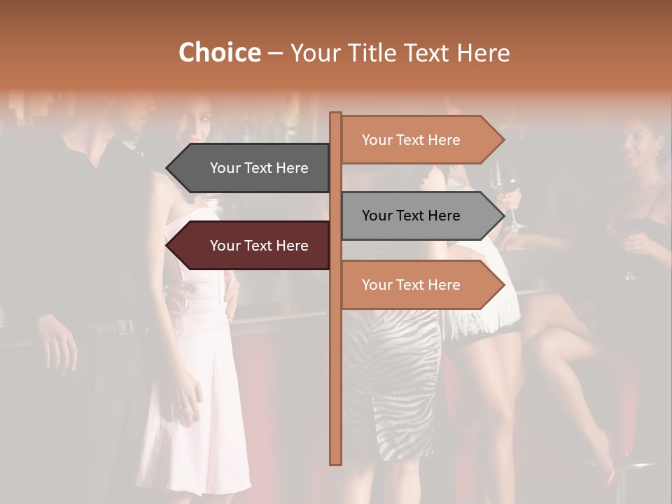 Party Hug Wine PowerPoint Template