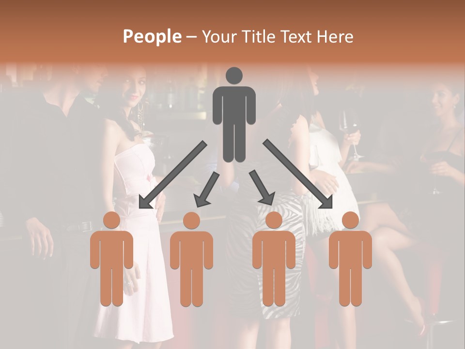 Party Hug Wine PowerPoint Template