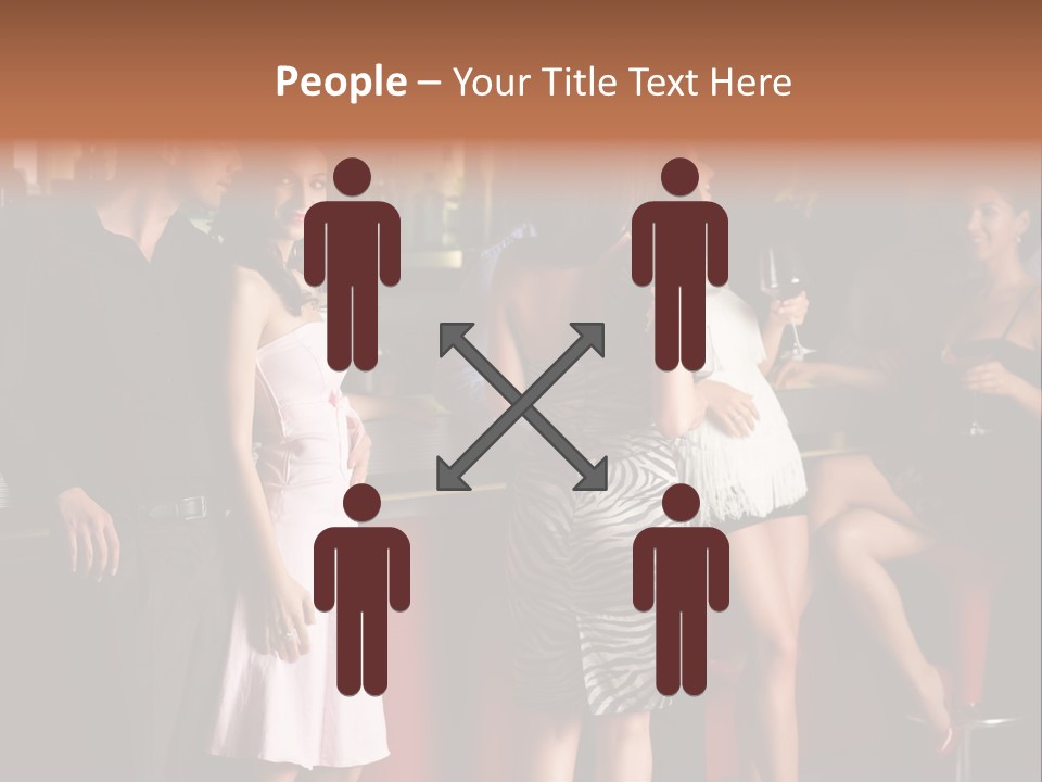 Party Hug Wine PowerPoint Template