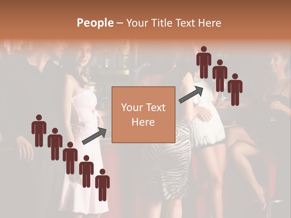 Party Hug Wine PowerPoint Template