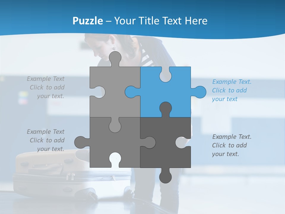 Checked Aircraft Air PowerPoint Template