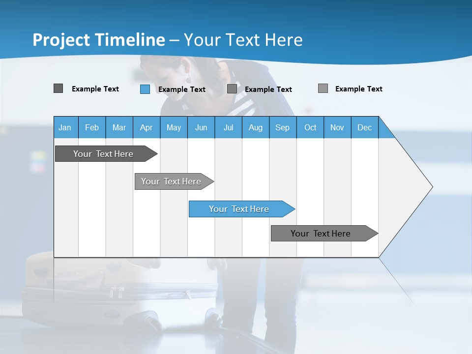 Checked Aircraft Air PowerPoint Template