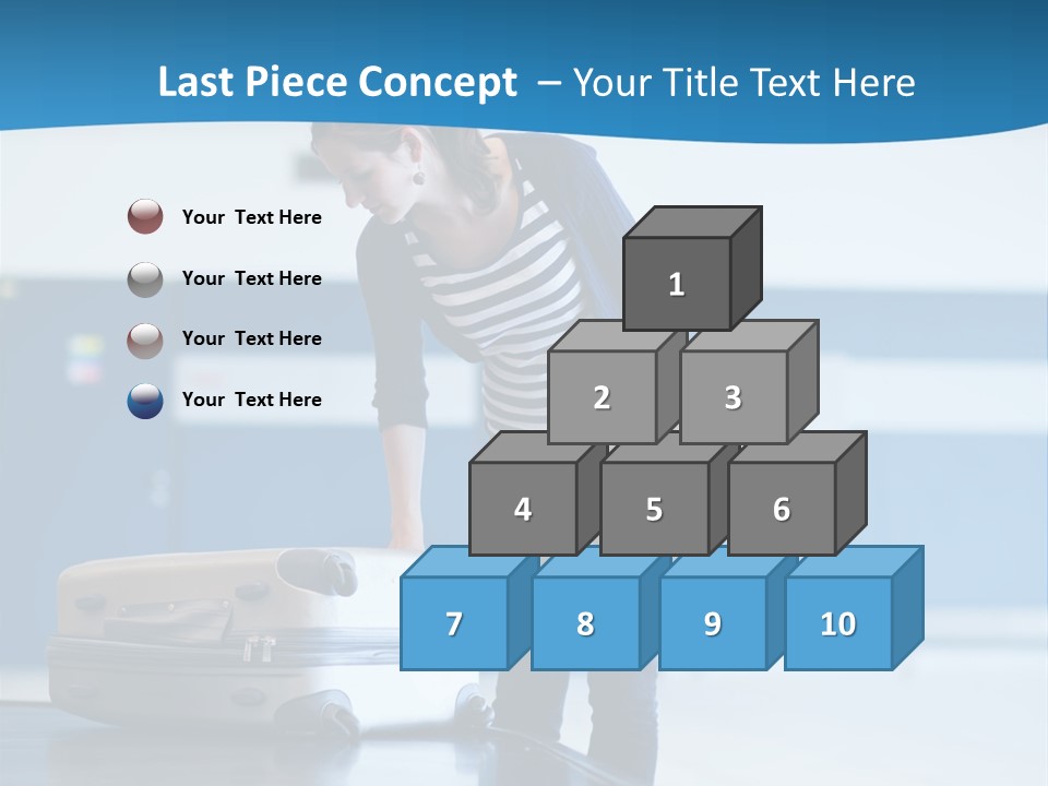 Checked Aircraft Air PowerPoint Template