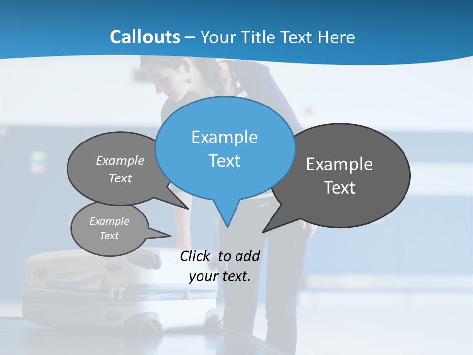 Checked Aircraft Air PowerPoint Template