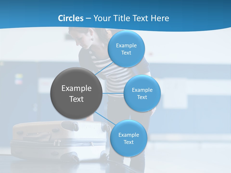 Checked Aircraft Air PowerPoint Template