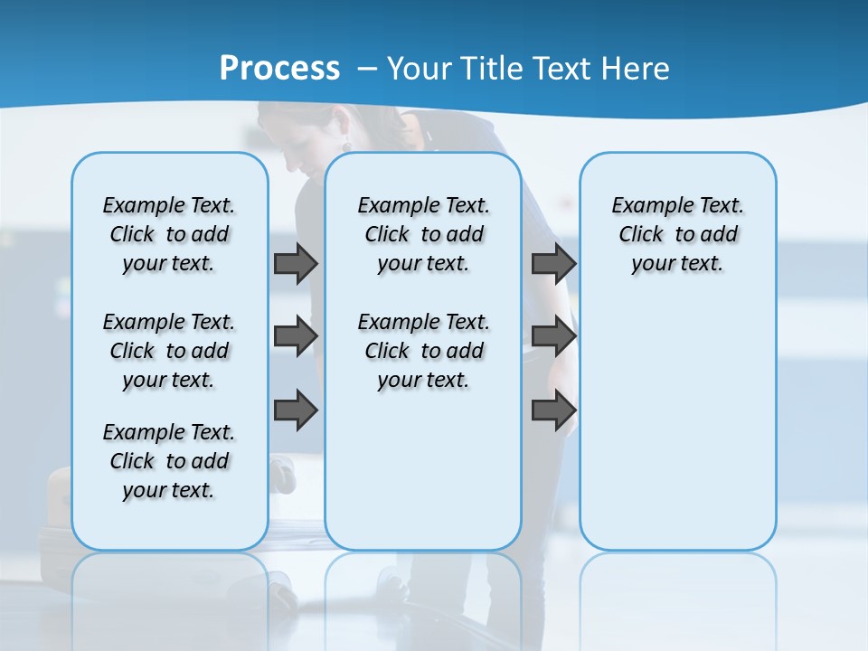 Checked Aircraft Air PowerPoint Template