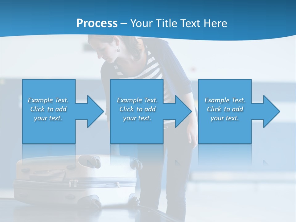 Checked Aircraft Air PowerPoint Template