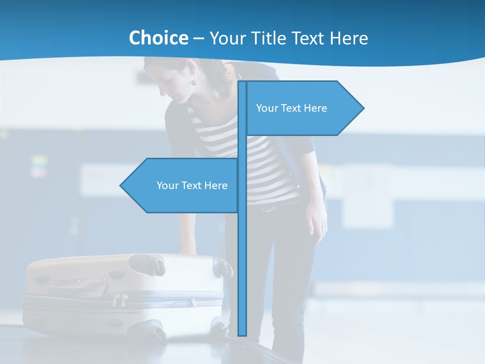 Checked Aircraft Air PowerPoint Template