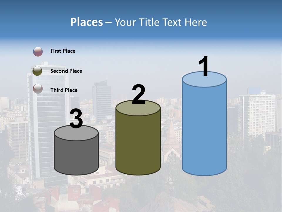 Baked Blueberry Close PowerPoint Template