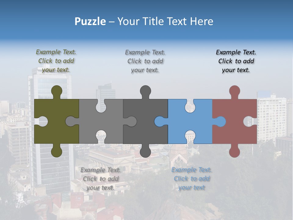 Baked Blueberry Close PowerPoint Template