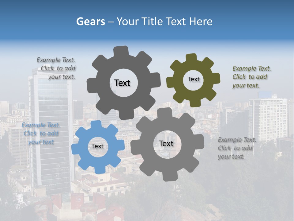 Baked Blueberry Close PowerPoint Template