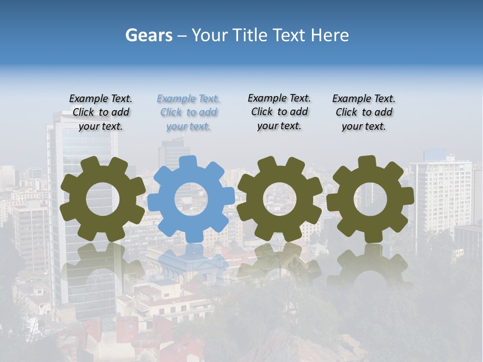 Baked Blueberry Close PowerPoint Template