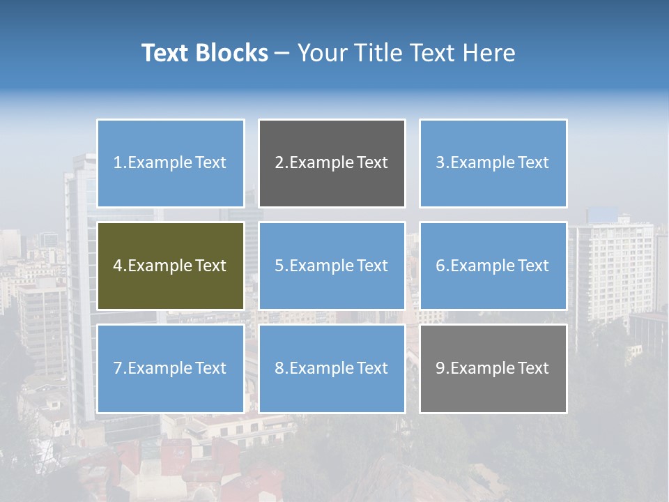 Baked Blueberry Close PowerPoint Template