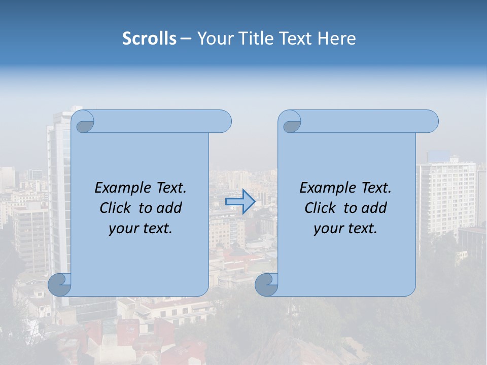 Baked Blueberry Close PowerPoint Template