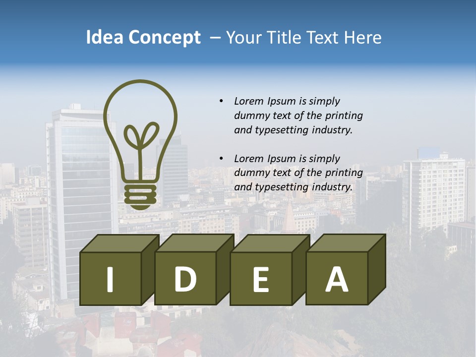 Baked Blueberry Close PowerPoint Template