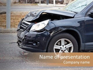 Car Insurance Crash Traffic Accidents PowerPoint Template