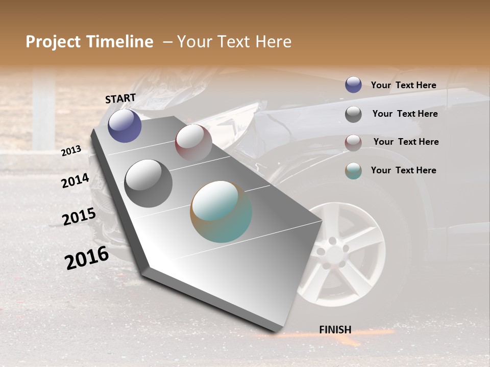 Car Insurance Crash Traffic Accidents PowerPoint Template
