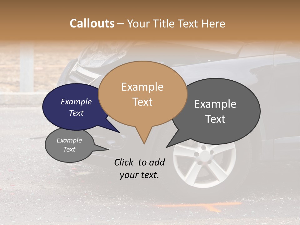 Car Insurance Crash Traffic Accidents PowerPoint Template