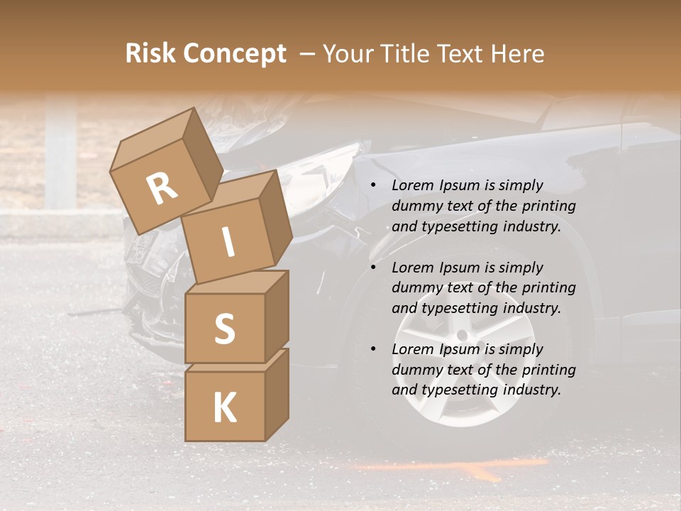 Car Insurance Crash Traffic Accidents PowerPoint Template