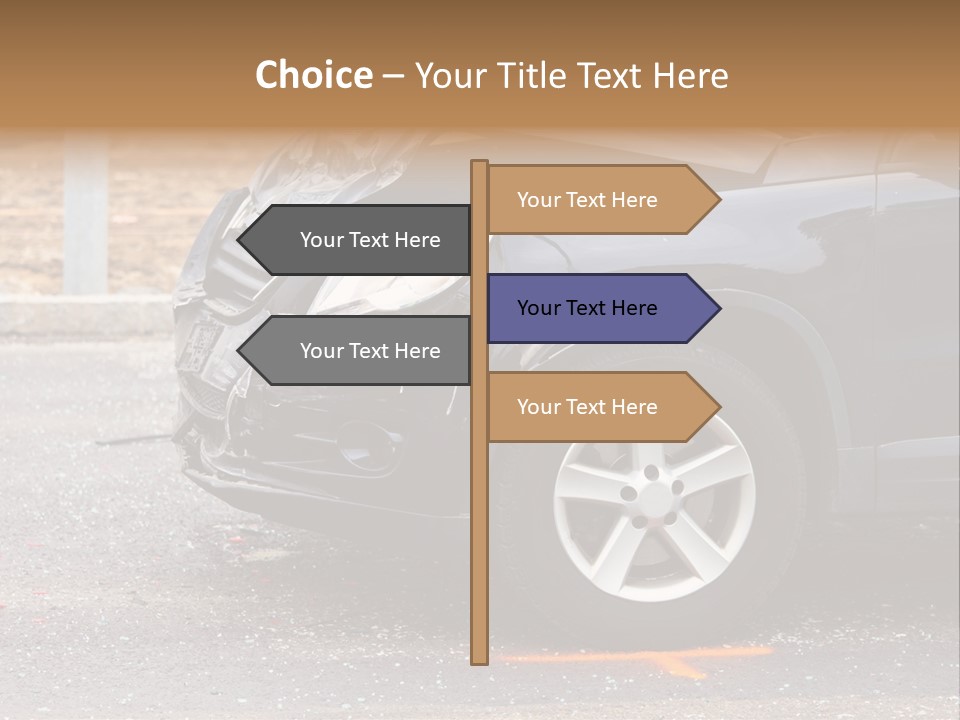 Car Insurance Crash Traffic Accidents PowerPoint Template