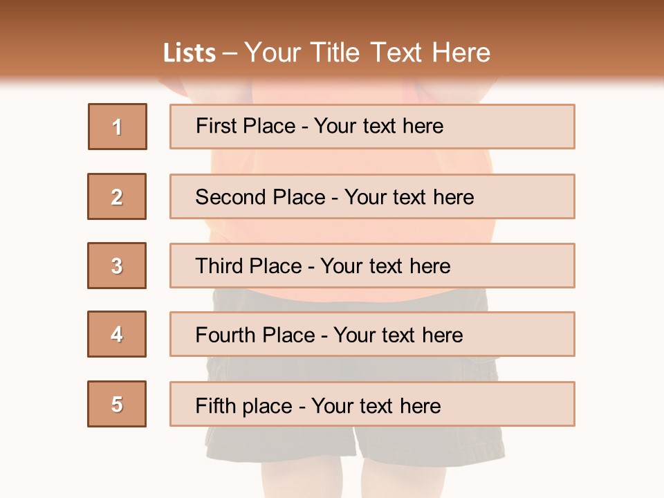 Kid Growth Standing PowerPoint Template
