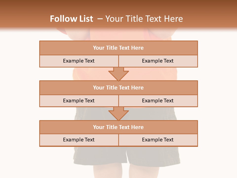 Kid Growth Standing PowerPoint Template