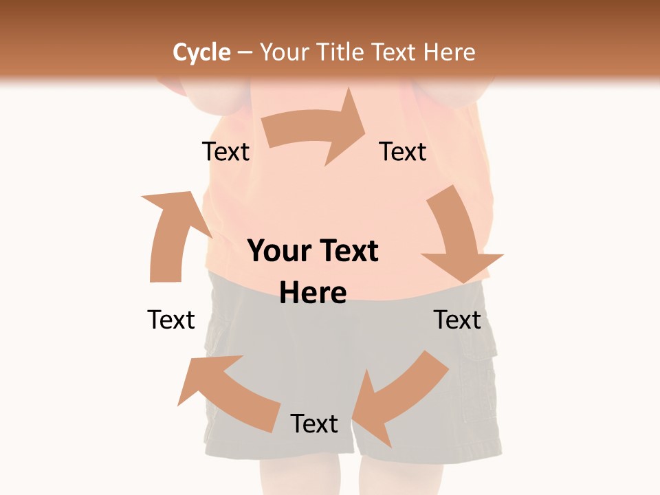 Kid Growth Standing PowerPoint Template