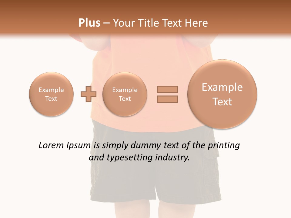 Kid Growth Standing PowerPoint Template