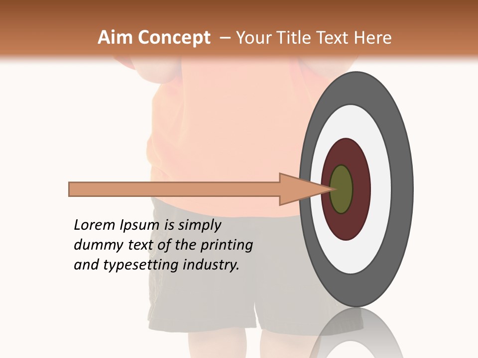 Kid Growth Standing PowerPoint Template