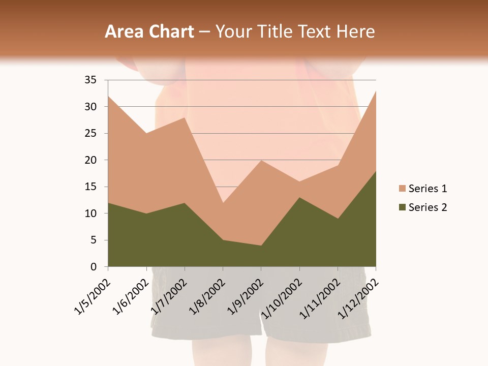 Kid Growth Standing PowerPoint Template