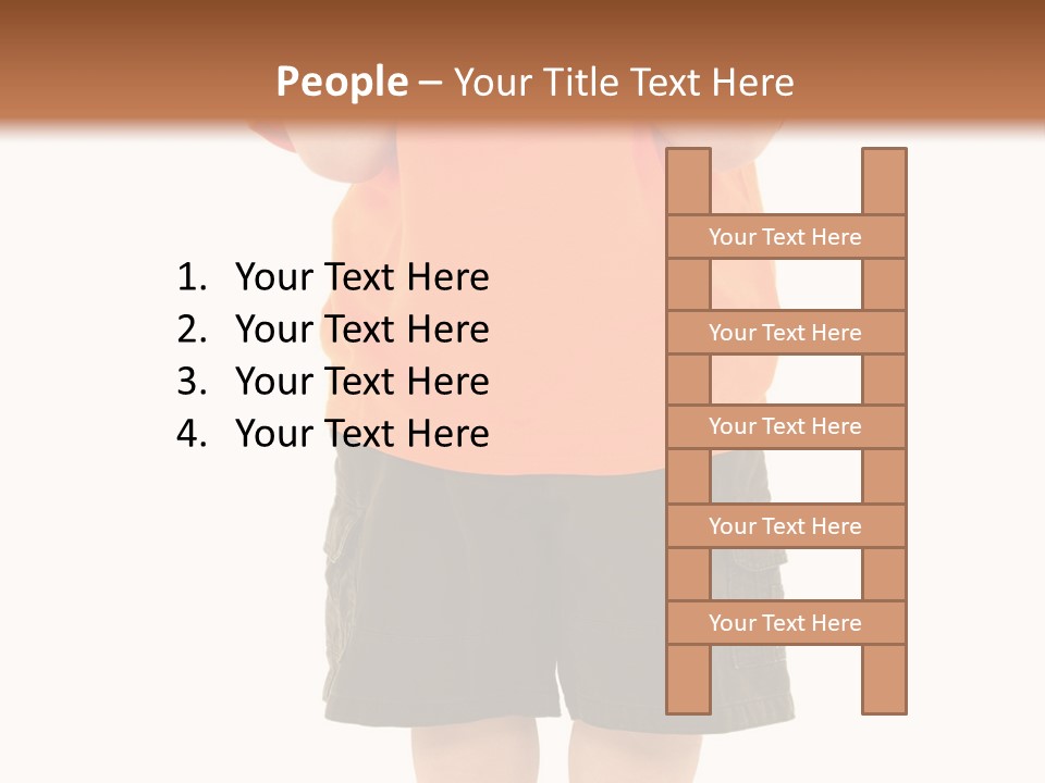 Kid Growth Standing PowerPoint Template