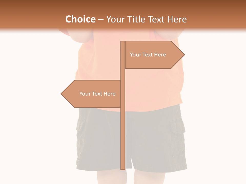 Kid Growth Standing PowerPoint Template