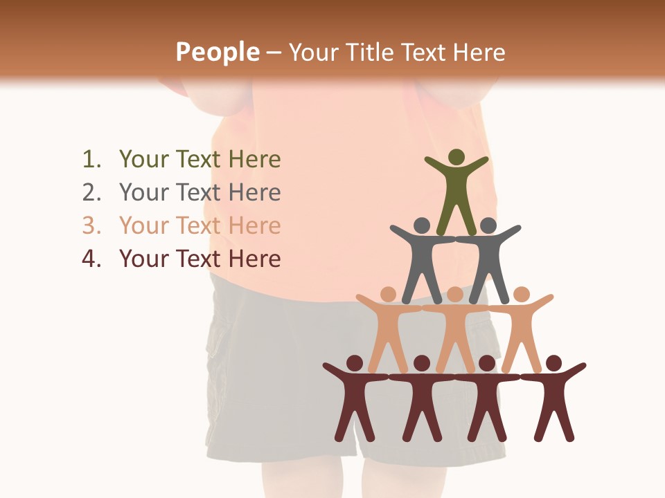 Kid Growth Standing PowerPoint Template