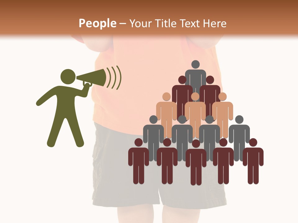 Kid Growth Standing PowerPoint Template