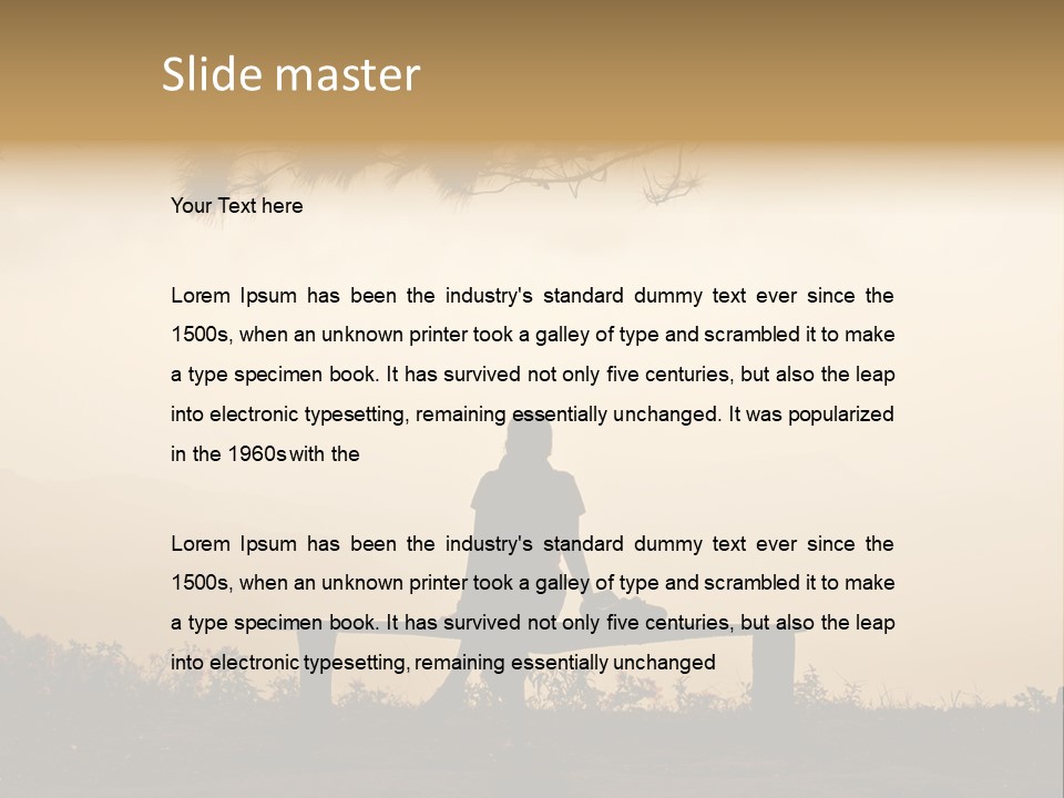 Light Freedom Shadow PowerPoint Template