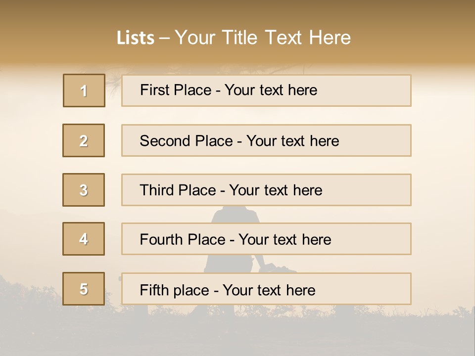 Light Freedom Shadow PowerPoint Template
