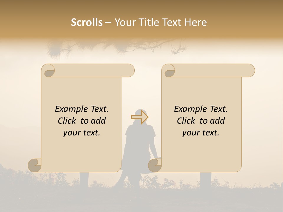 Light Freedom Shadow PowerPoint Template