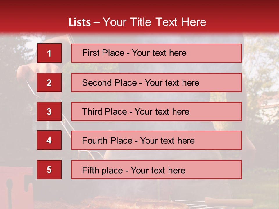 Juicy Outdoors Food PowerPoint Template