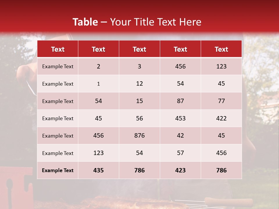 Juicy Outdoors Food PowerPoint Template