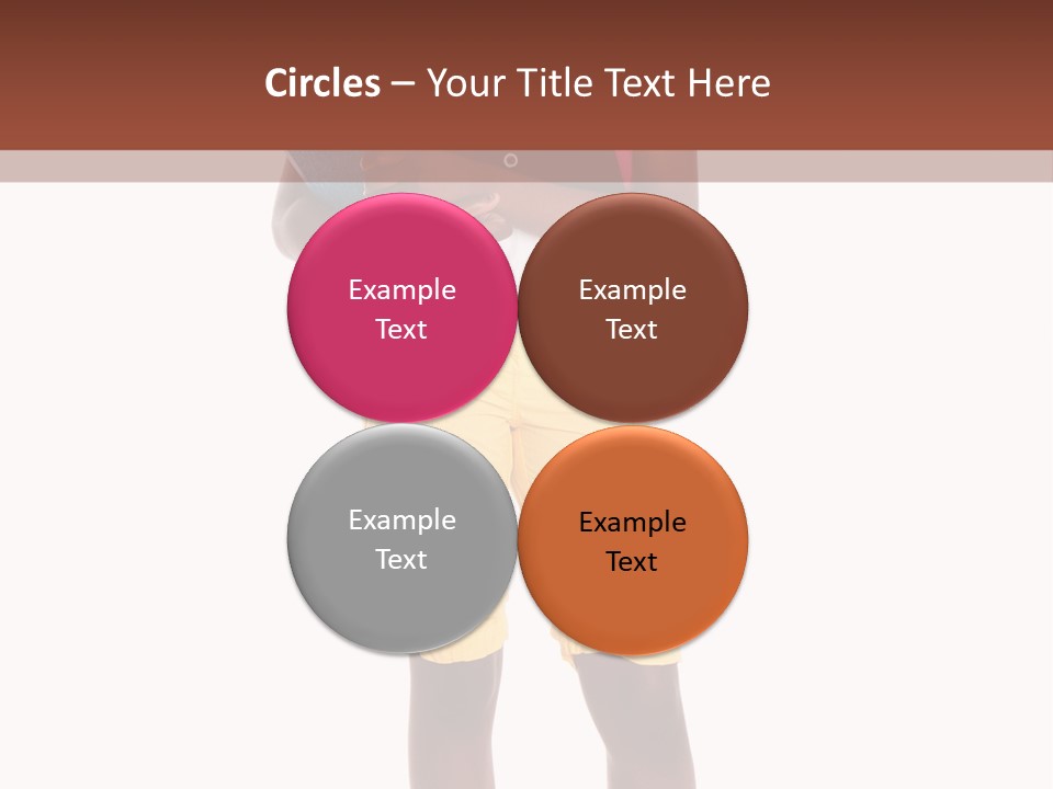 Female Colorful Black PowerPoint Template