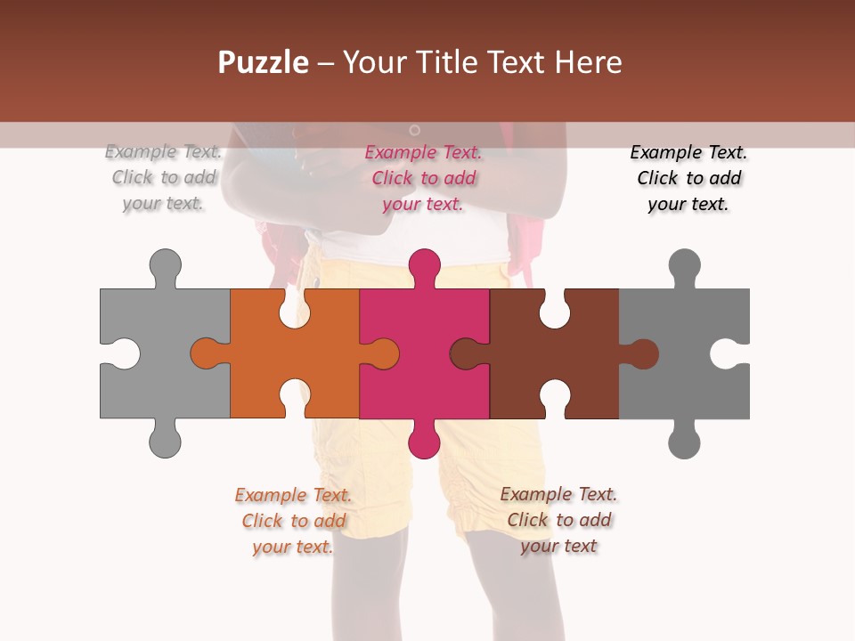 Female Colorful Black PowerPoint Template