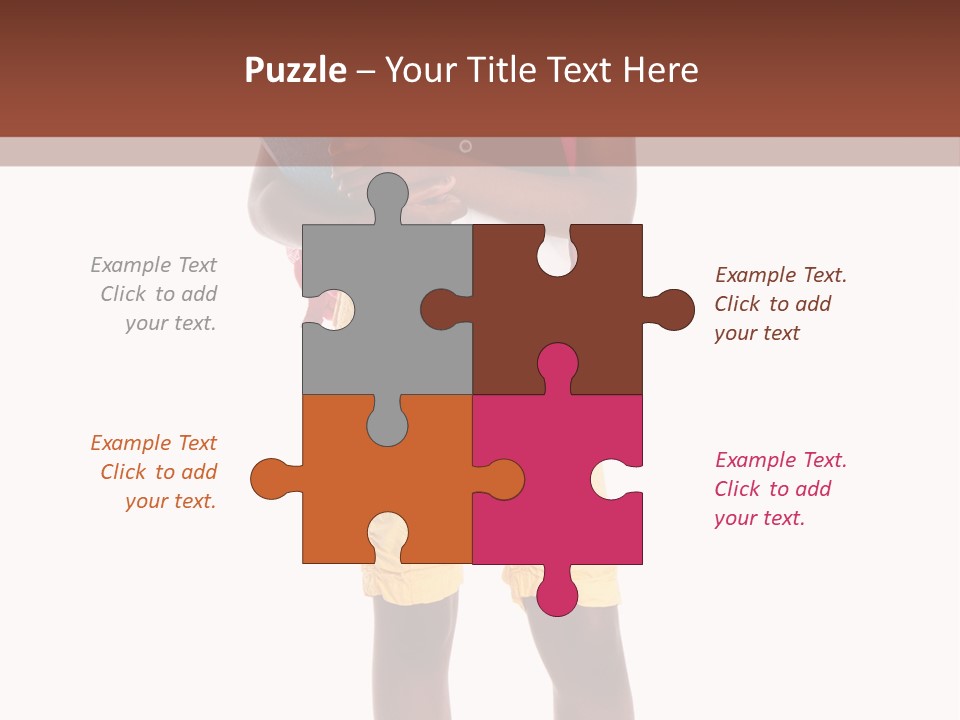 Female Colorful Black PowerPoint Template