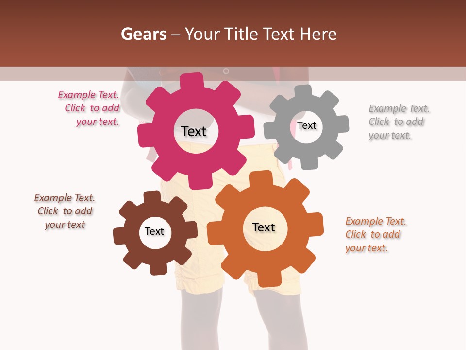 Female Colorful Black PowerPoint Template