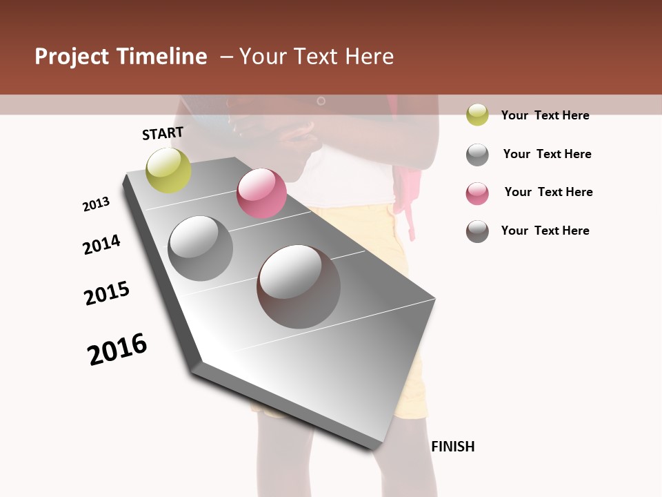 Female Colorful Black PowerPoint Template