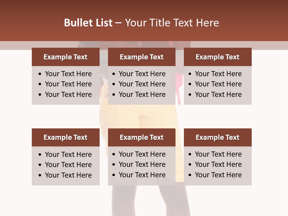 Female Colorful Black PowerPoint Template