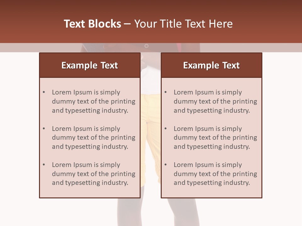 Female Colorful Black PowerPoint Template