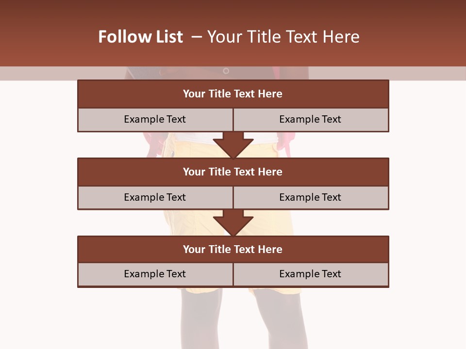 Female Colorful Black PowerPoint Template