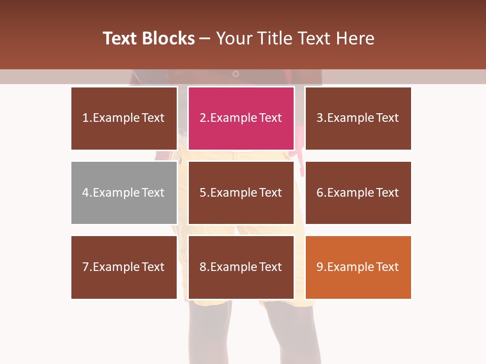 Female Colorful Black PowerPoint Template