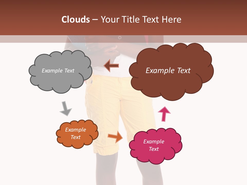 Female Colorful Black PowerPoint Template